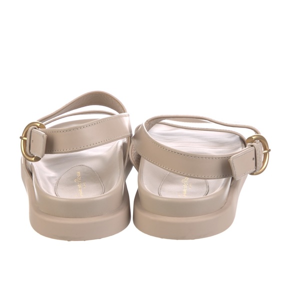 GIANVITO ROSSI Bilbao Leather Sandals Beige SZ 40 - Picture 7 of 9